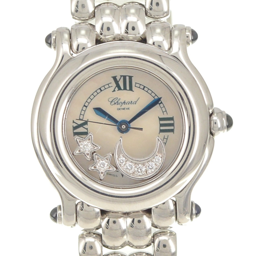 Chopard Happy sports 27/8250-23 Moon star White shell Dial Quartz Ladies
 Watch Q#141005