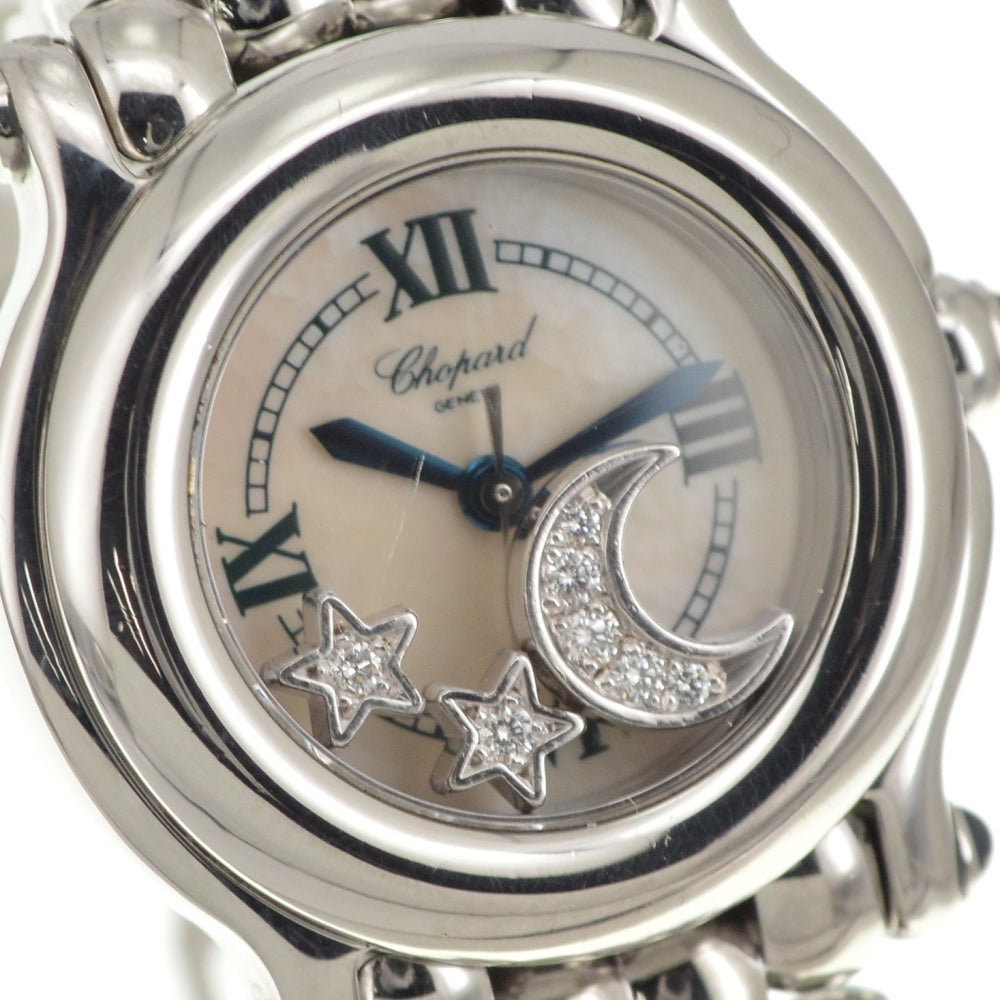 Chopard Happy sports 27/8250-23 Moon star White shell Dial Quartz Ladies
 Watch Q#141005