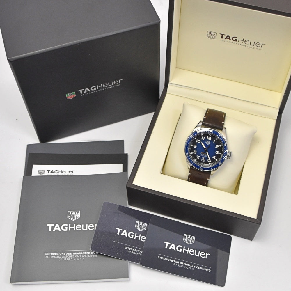 with paper TAG HEUER Otavia WBE5116 Caliber 5 blue Dial Automatic Men's
 Watch Q#141008