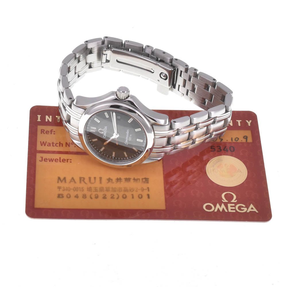 with paper OMEGA Seamaster 120M 2571.52 Date black Dial Quartz Ladies
 Watch Q#141019