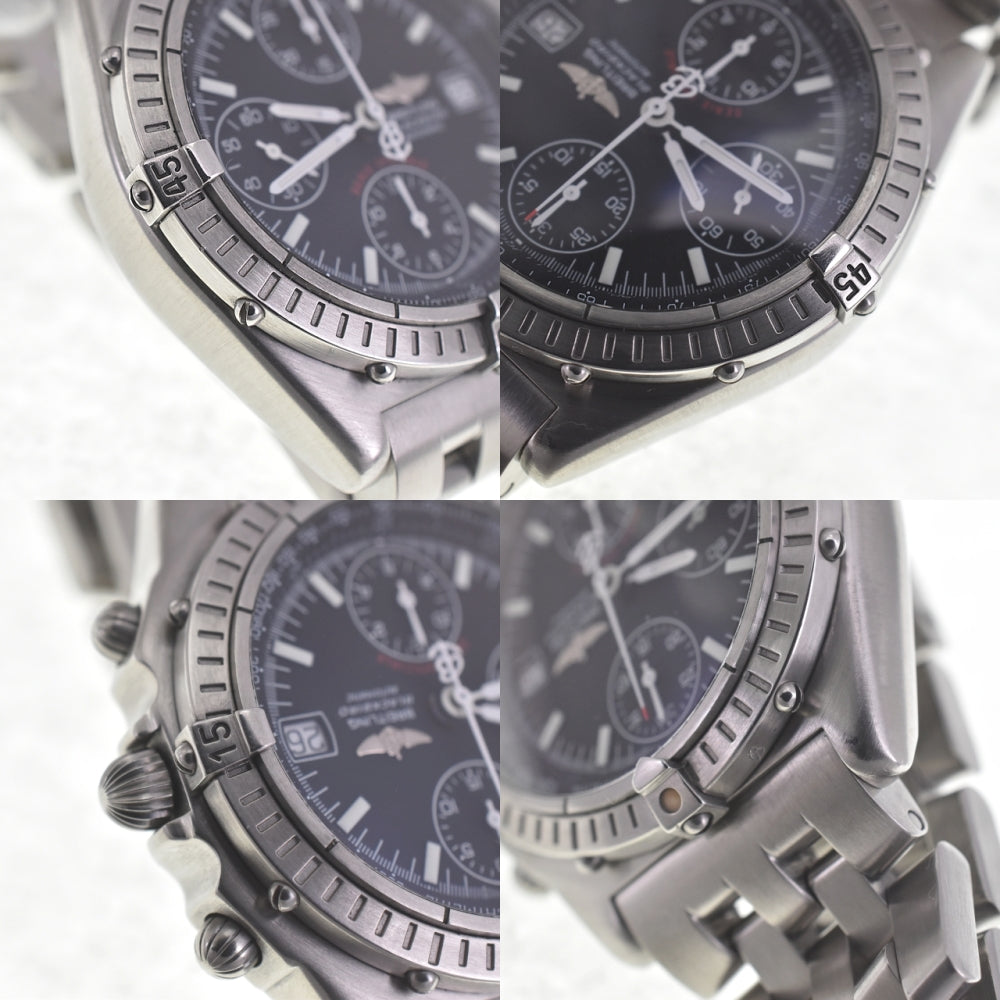 BREITLING Chronomat Blackbird A13350 Chronograph Date black Dial Automatic Men's
 Watch Q#141037