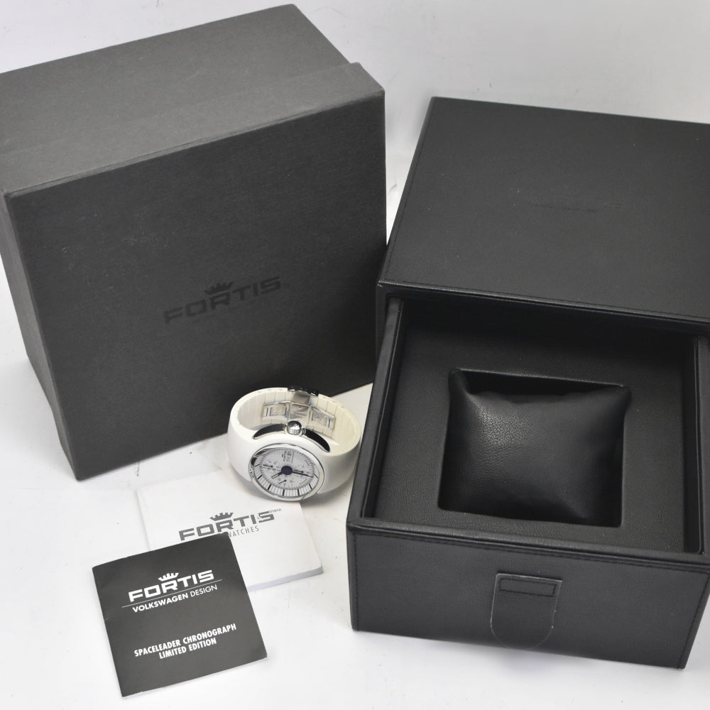 with paper FORTIS Volkswagen Space Leader 661.20.141 Chronograph white Dial Automatic Men's
 Watch O#141046