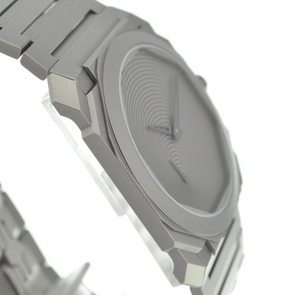 with paper BVLGARI Octo Finissimo SAP103245/BGO40TXT Tadao Ando x Bvlgari Limited to 200 pieces worldwide gray Dial Automatic Men's
 Watch P#141047