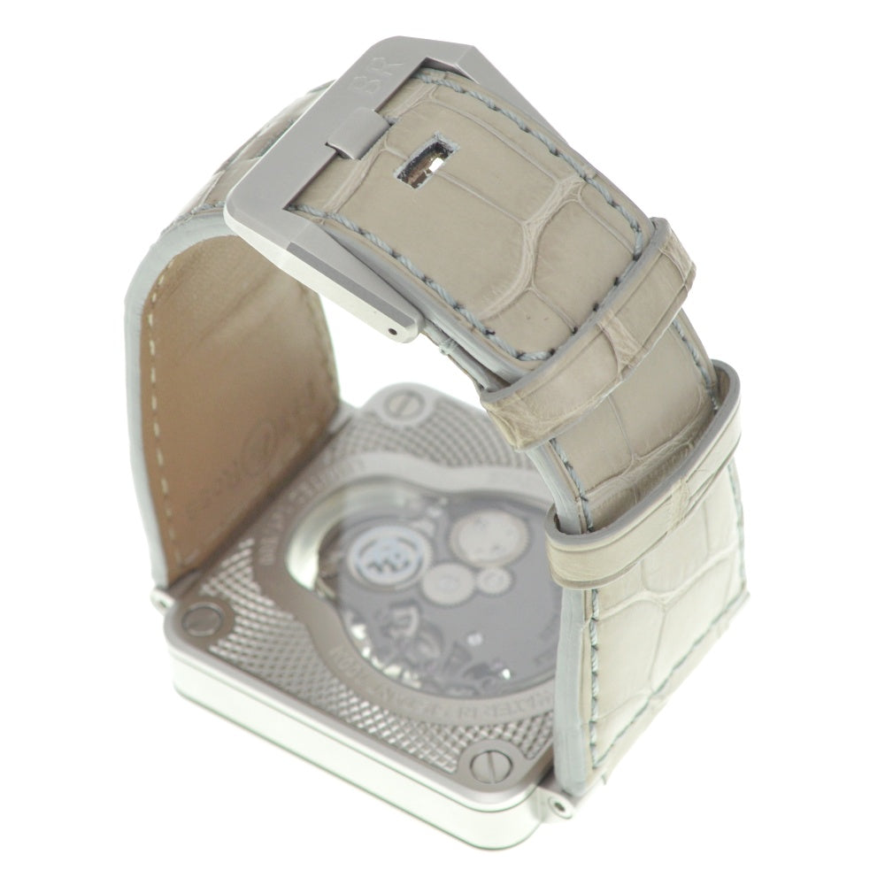 with paper Bell＆Ross Laughing Skull BR01-SKULL-SK-ST 500 worldwide limited Silver Dial Hand Winding Men's
 Watch P#141049