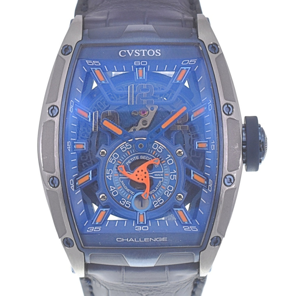 with paper CVSTOS Challenge Jetliner II PS CVT-JET2-PS TTBLTT Blue / skeleton Dial Automatic Men's
 Watch P#141054