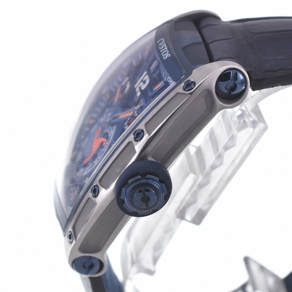 with paper CVSTOS Challenge Jetliner II PS CVT-JET2-PS TTBLTT Blue / skeleton Dial Automatic Men's
 Watch P#141054