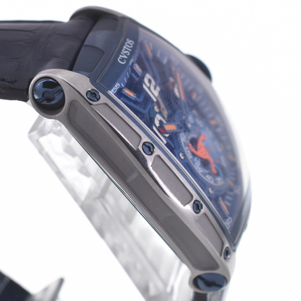 with paper CVSTOS Challenge Jetliner II PS CVT-JET2-PS TTBLTT Blue / skeleton Dial Automatic Men's
 Watch P#141054