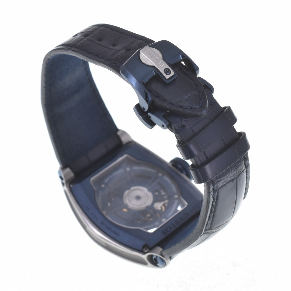 with paper CVSTOS Challenge Jetliner II PS CVT-JET2-PS TTBLTT Blue / skeleton Dial Automatic Men's
 Watch P#141054