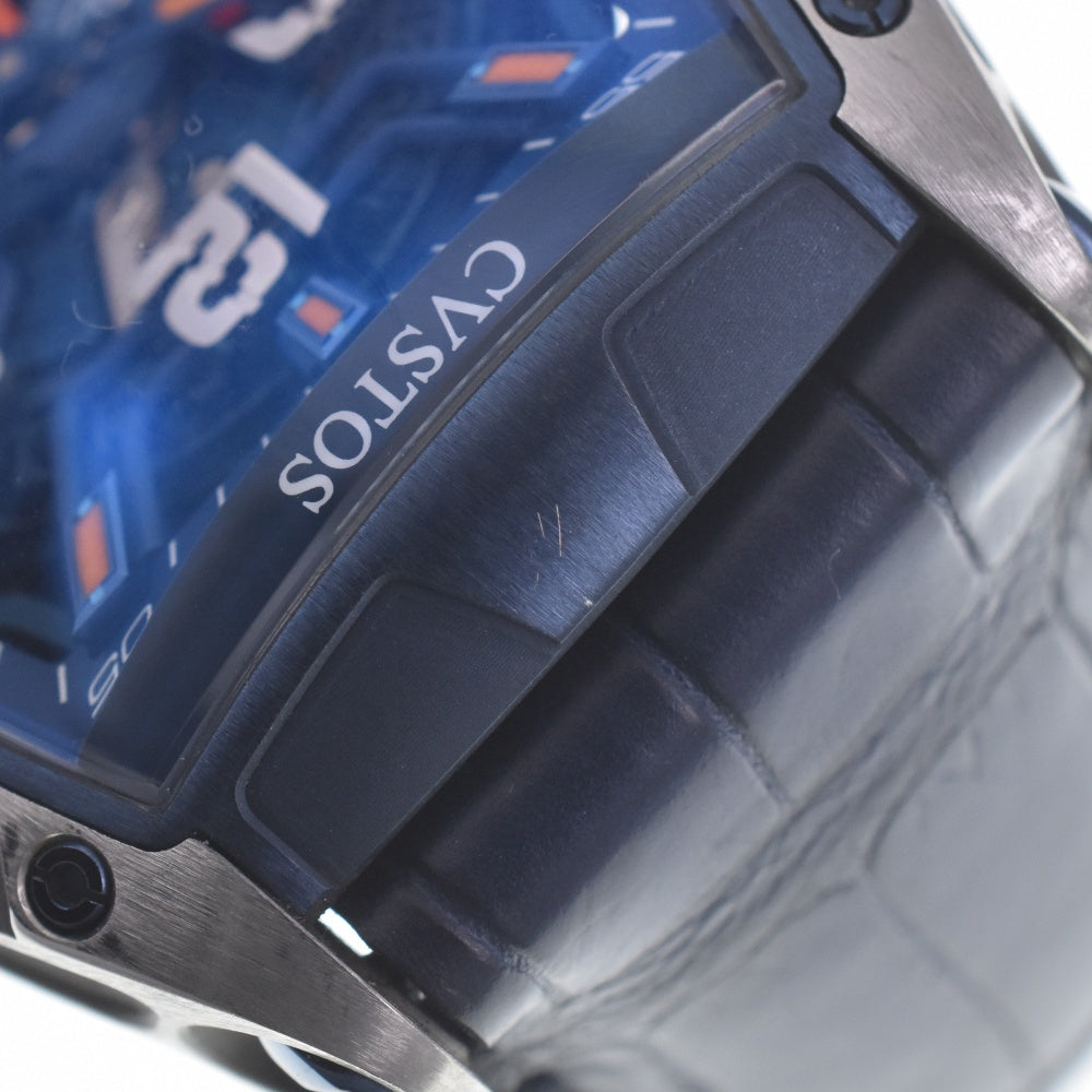 with paper CVSTOS Challenge Jetliner II PS CVT-JET2-PS TTBLTT Blue / skeleton Dial Automatic Men's
 Watch P#141054