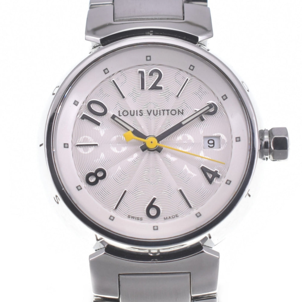 with paper LOUIS VUITTON Tambour Q121K Monogram Silver Dial Quartz Ladies
 Watch P#141057