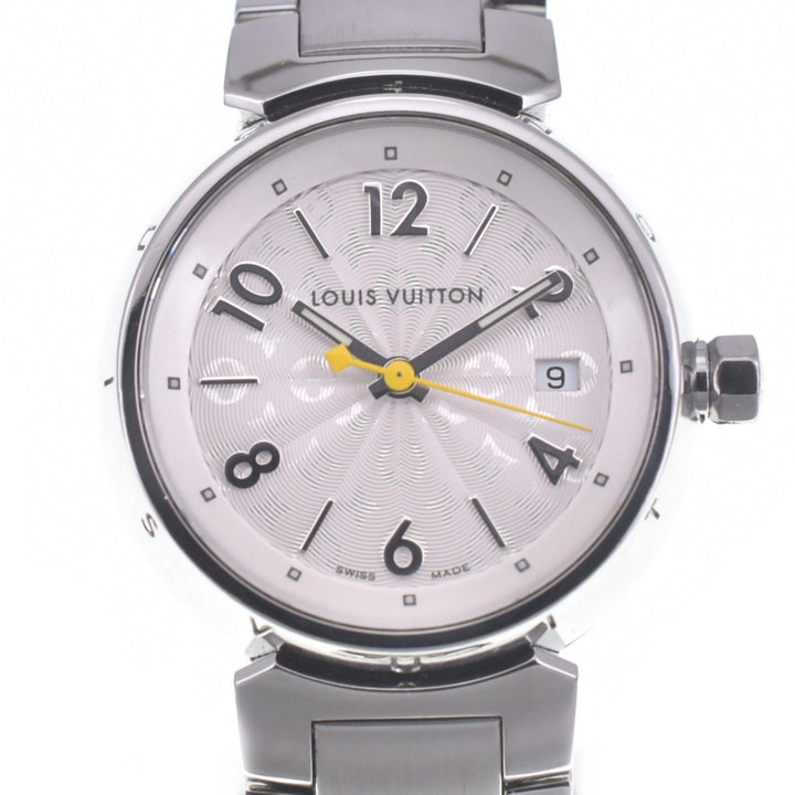 with paper LOUIS VUITTON Tambour Q121K Monogram Silver Dial Quartz Ladies
 Watch P#141057