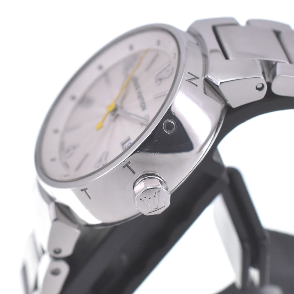 with paper LOUIS VUITTON Tambour Q121K Monogram Silver Dial Quartz Ladies
 Watch P#141057