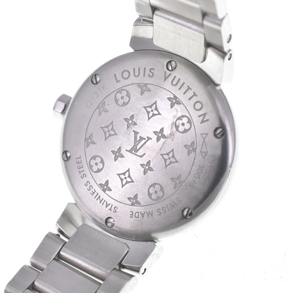 with paper LOUIS VUITTON Tambour Q121K Monogram Silver Dial Quartz Ladies
 Watch P#141057