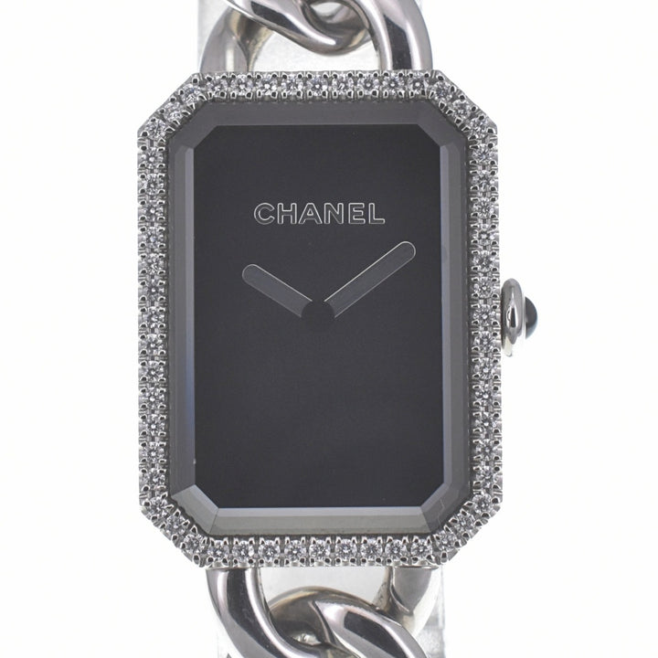 with paper CHANEL Premiere H3254 Diamond Bezel black Dial Quartz Ladies
 Watch P#141058