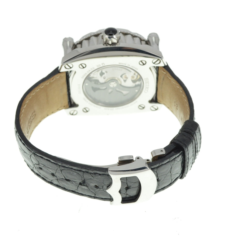 with paper SEIKO Galante SBLA047 (5R66-0AC1) Power reserve date black Dial Spring drive Men's
 Watch O#141064