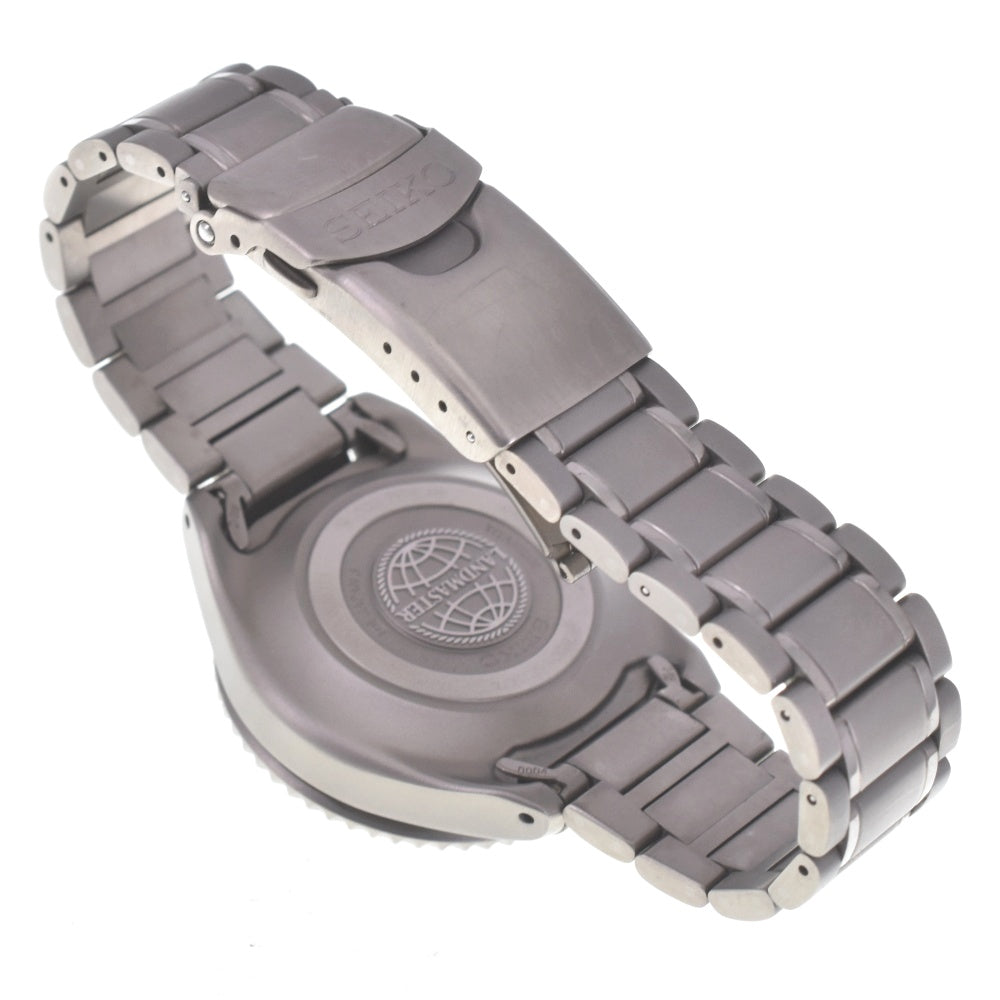 SEIKO Landmaster Transporter Adventure Mitsuro Ohba model SBCW009 Kinetic blue Dial Auto quartz Men's
 Watch Q#141065