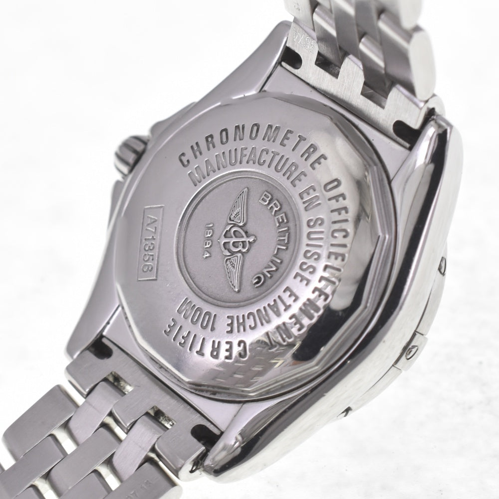 with paper BREITLING Galactic A71356 8P diamond date White shell Dial Quartz Ladies
 Watch Q#141067