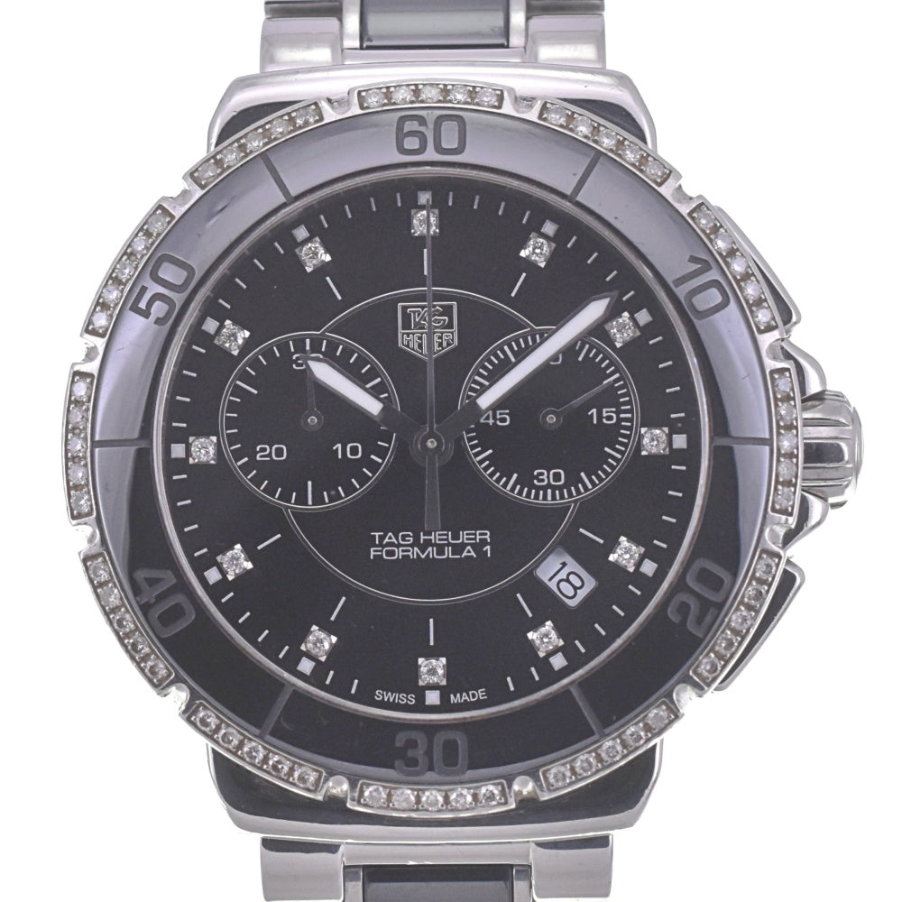 with paper TAG HEUER Formula 1 CAH1212.BA0862 Diamond/Stainless Steel/Ceramic black Dial Quartz Unisex
 Watch Q#141070