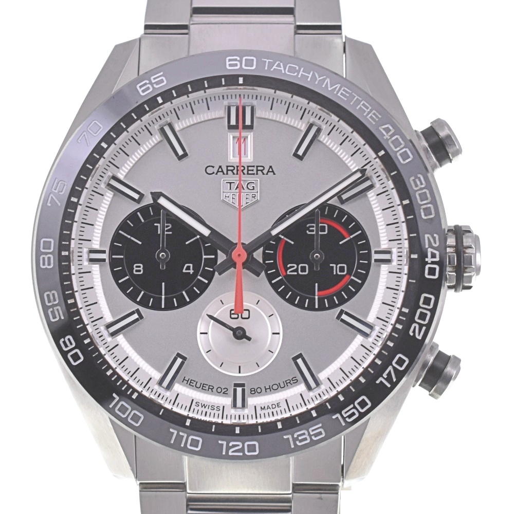 TAG HEUER Carrera Sport Chronograph 160th Anniversary CBN2A1D.BA0643 Silver / Black Dial Automatic Men's
 Watch R#141072
