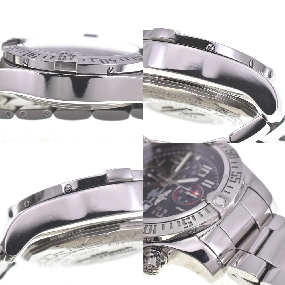 BREITLING Super Avenger II A13371 Chronograph black Dial Automatic Men's
 Watch Q#141080