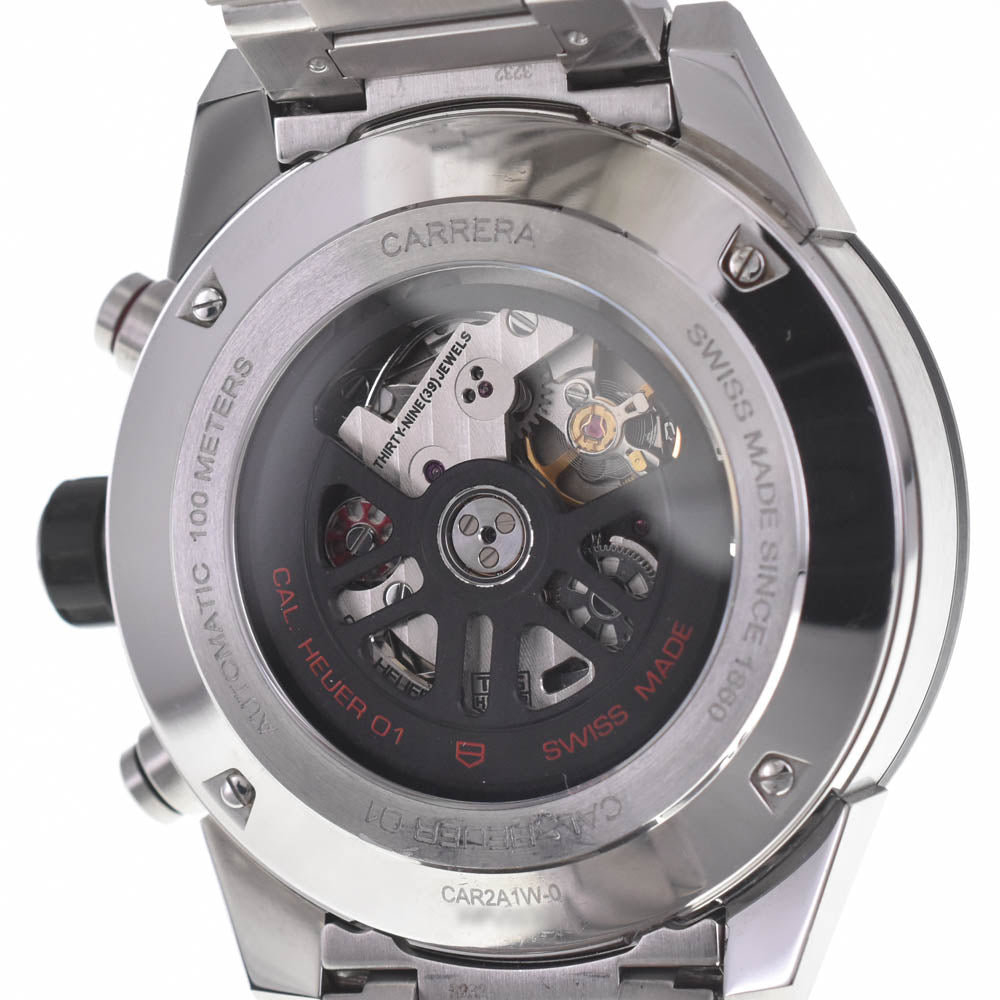 with paper TAG HEUER Carrera CAR2A1W-0 Ceramic Bezel Chronograph Date Black / skeleton Dial Automatic Men's
 Watch P#141086