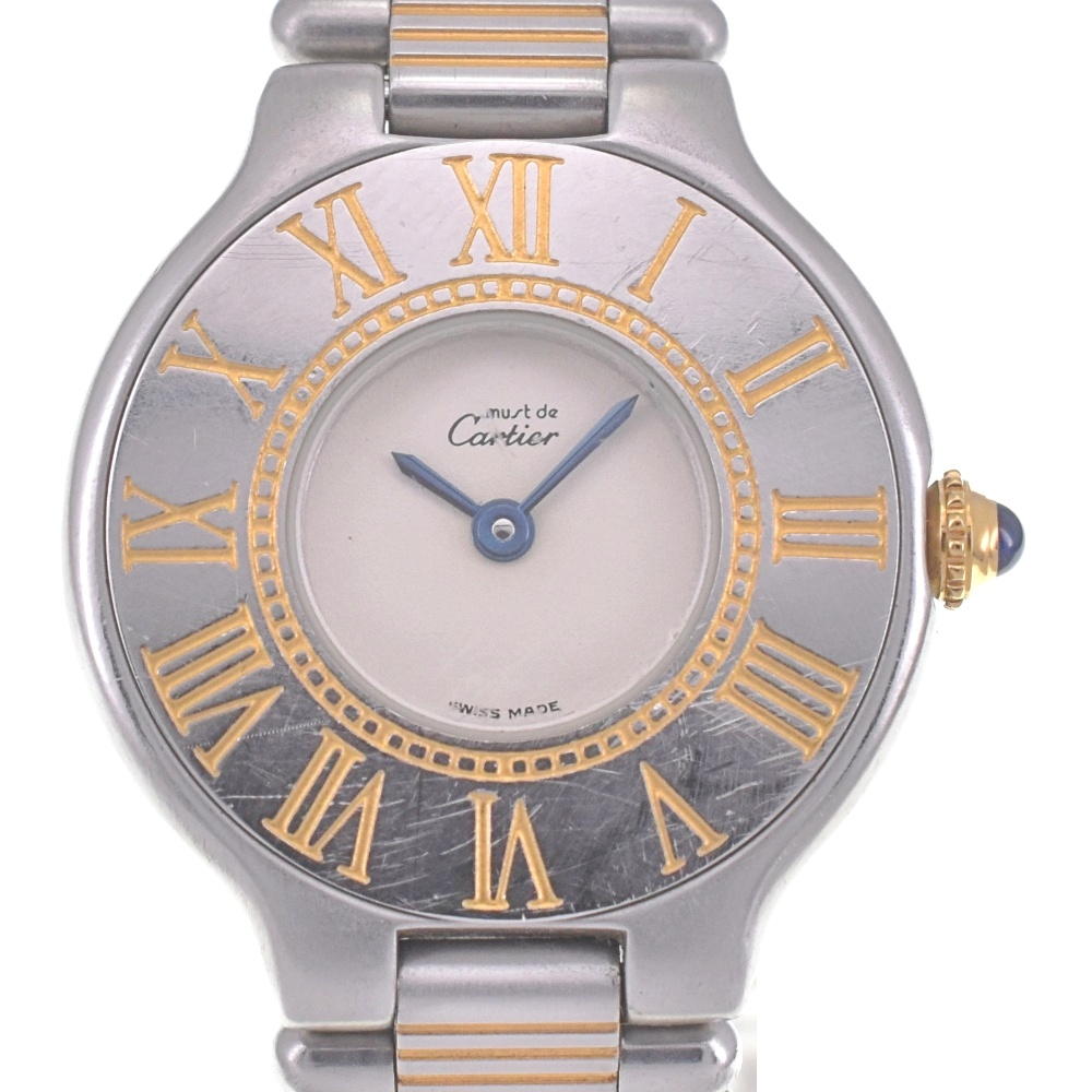 CARTIER Must21 Vantian SM Ivory Dial Quartz Ladies
 Watch R#141090