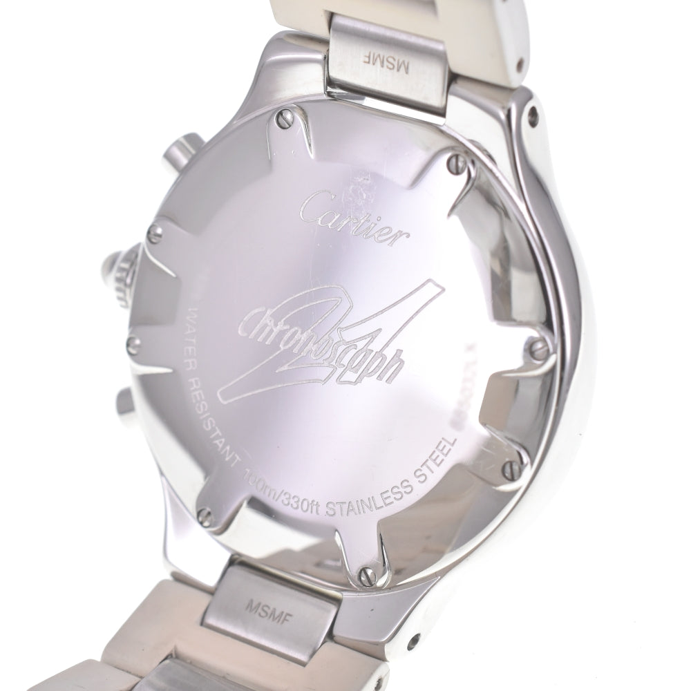 CARTIER Must21 CHRONOSCAPH W10184U2 Date white Dial Quartz Men's
 Watch Q#141102