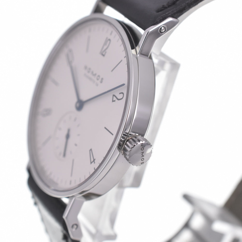with paper NOMOS Tangente Glashütte 1.4" TN1731W2WE Small second Silver Dial Hand Winding Men's
 Watch P#141118
