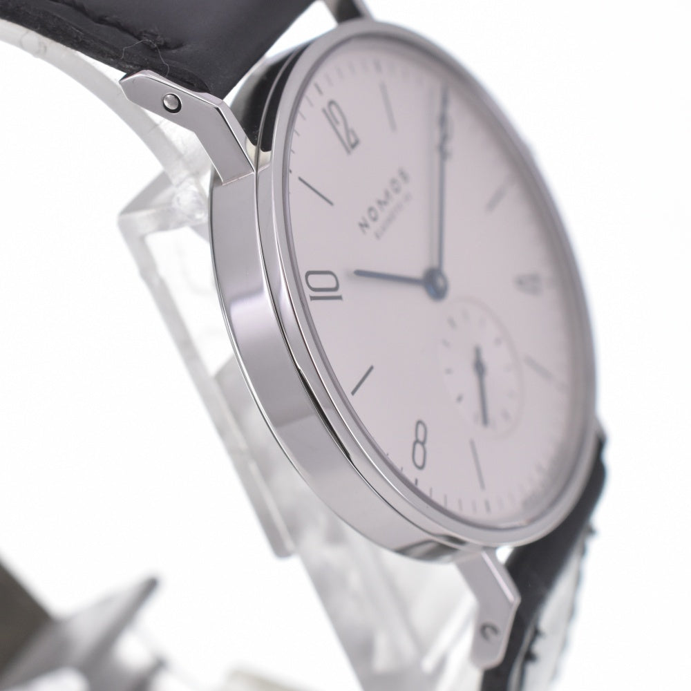 with paper NOMOS Tangente Glashütte 1.4" TN1731W2WE Small second Silver Dial Hand Winding Men's
 Watch P#141118
