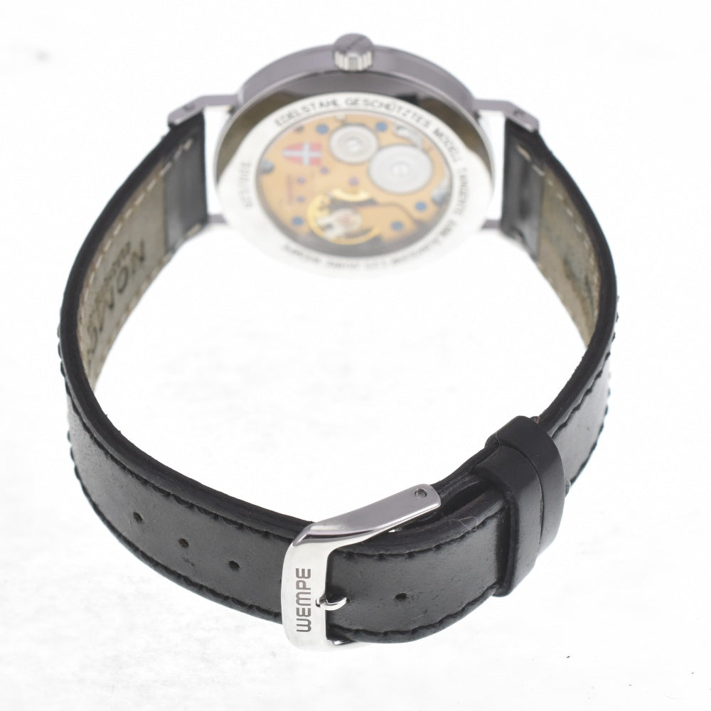 with paper NOMOS Tangente Glashütte 1.4" TN1731W2WE Small second Silver Dial Hand Winding Men's
 Watch P#141118