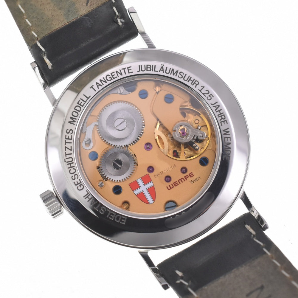 with paper NOMOS Tangente Glashütte 1.4" TN1731W2WE Small second Silver Dial Hand Winding Men's
 Watch P#141118