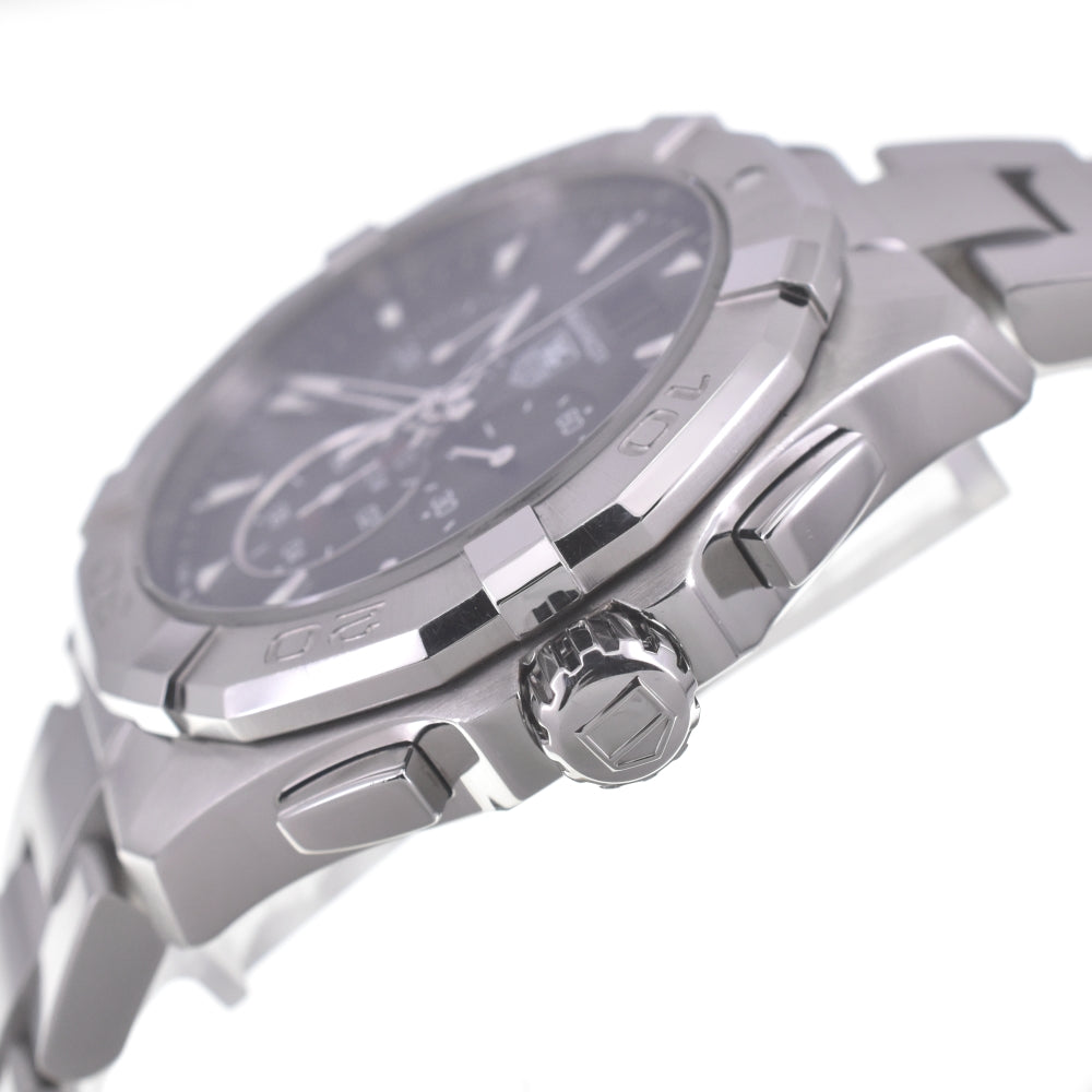TAG HEUER Aqua racer CAY1110-0 Chronograph Date black Dial Quartz Men's
 Watch Q#141129