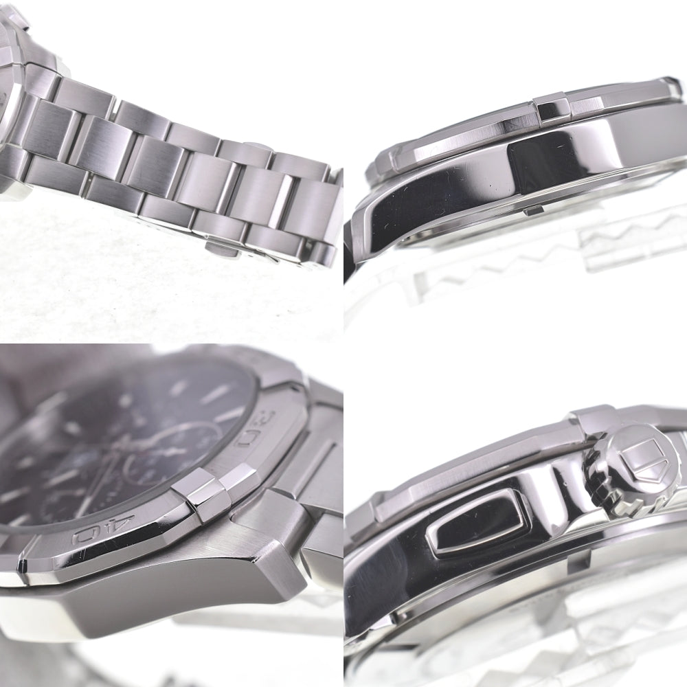 TAG HEUER Aqua racer CAY1110-0 Chronograph Date black Dial Quartz Men's
 Watch Q#141129