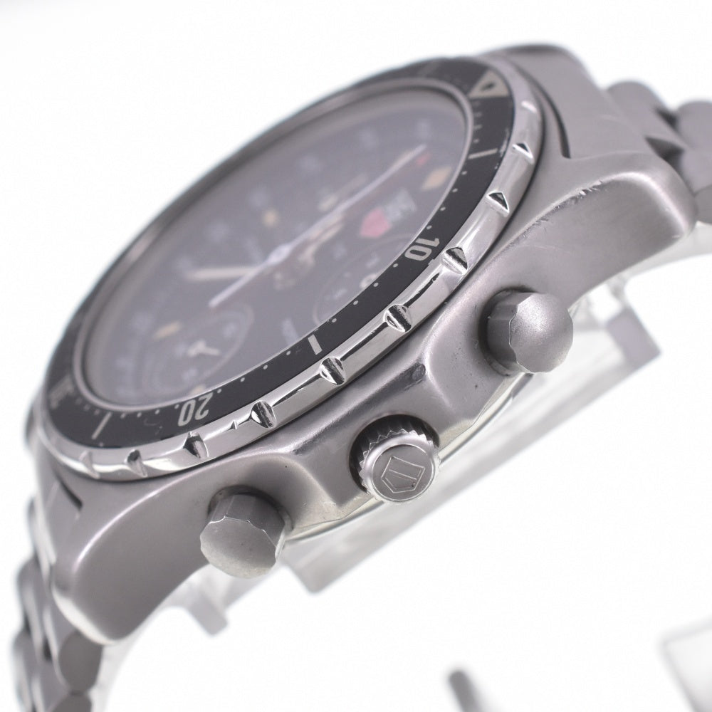 TAG HEUER 2000 Series Professional 570.206 Chronograph Date black Dial Quartz Men's
 Watch Q#141132