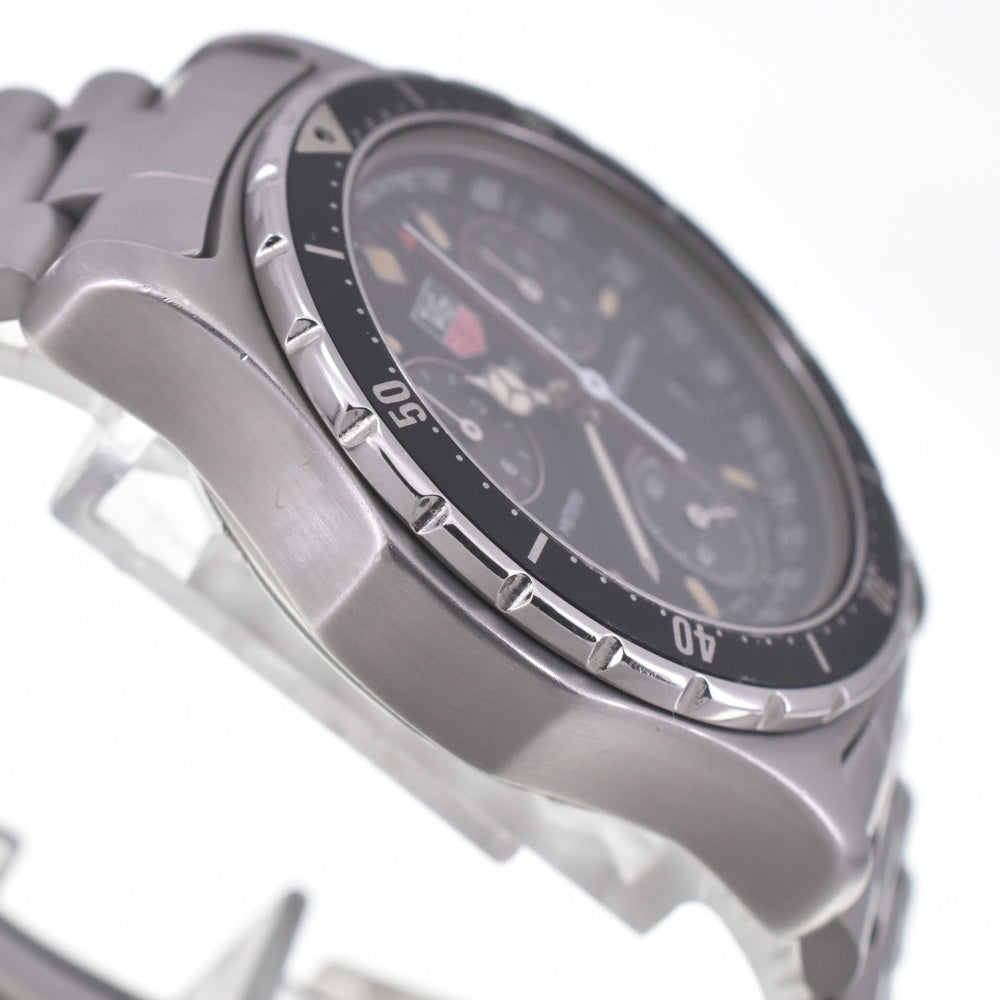 TAG HEUER 2000 Series Professional 570.206 Chronograph Date black Dial Quartz Men's
 Watch Q#141132