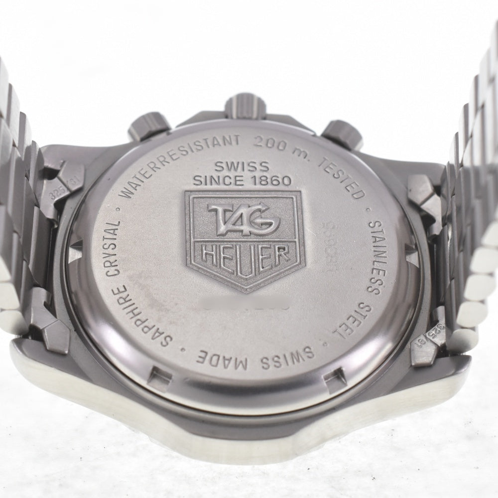 TAG HEUER 2000 Series Professional 570.206 Chronograph Date black Dial Quartz Men's
 Watch Q#141132