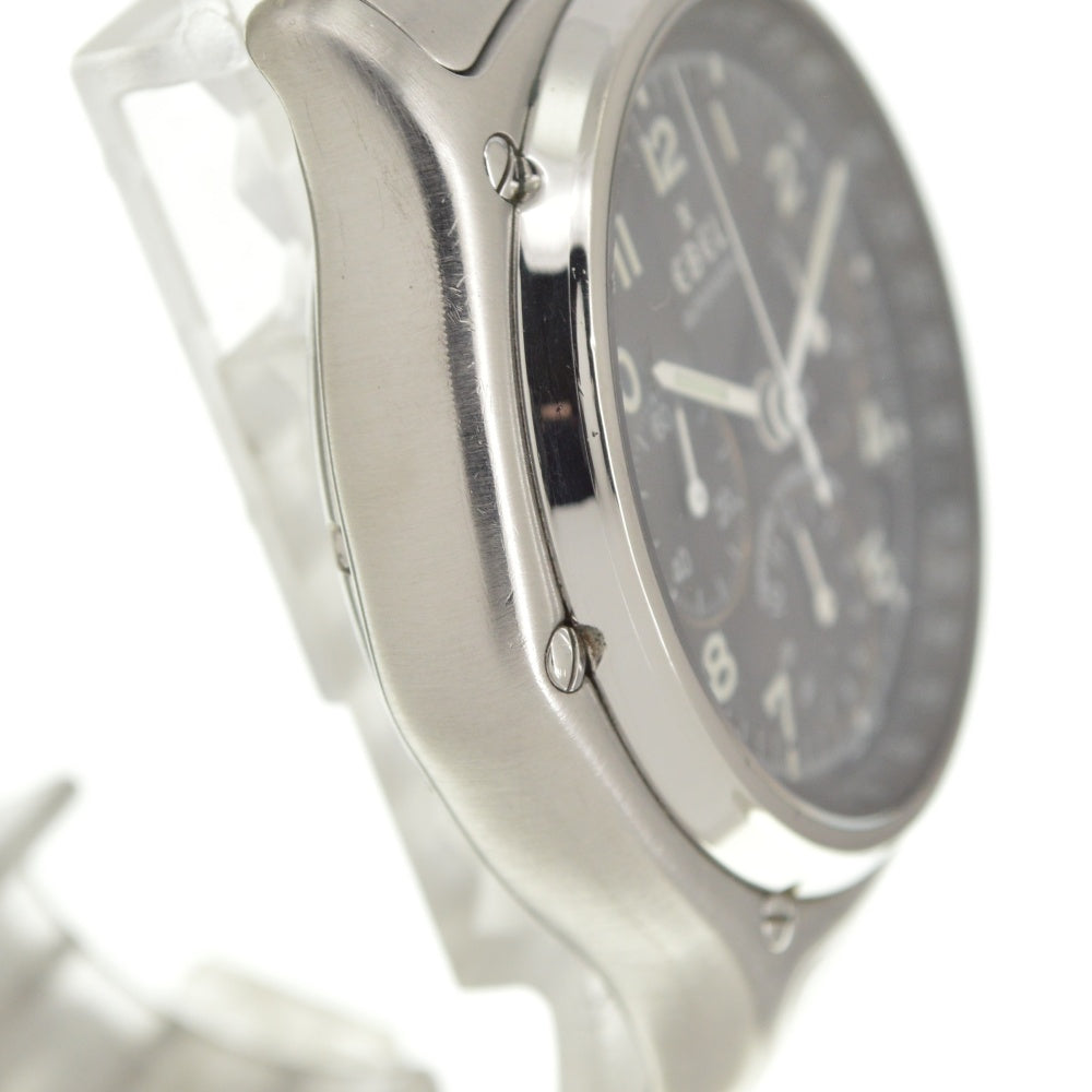 with paper EBEL 1911 Modulor E9137240 Chronograph Date black Dial Automatic Men's
 Watch Q#141164