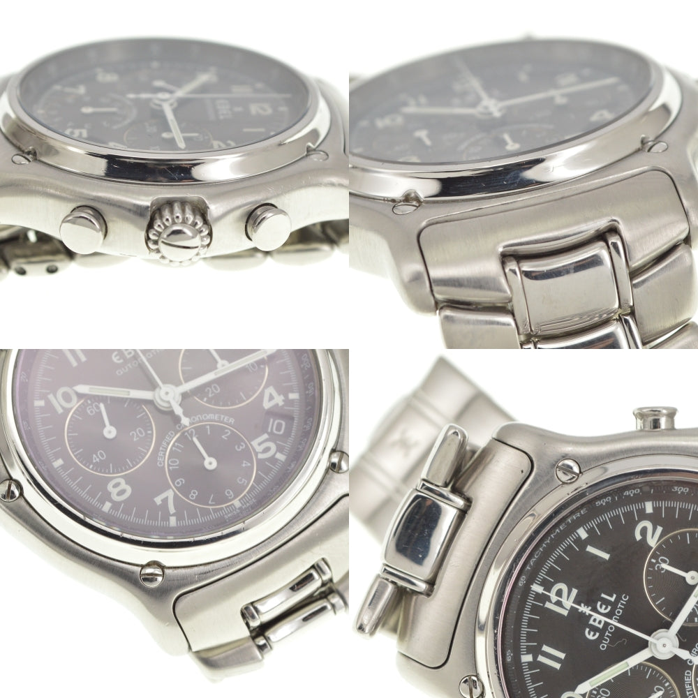 with paper EBEL 1911 Modulor E9137240 Chronograph Date black Dial Automatic Men's
 Watch Q#141164