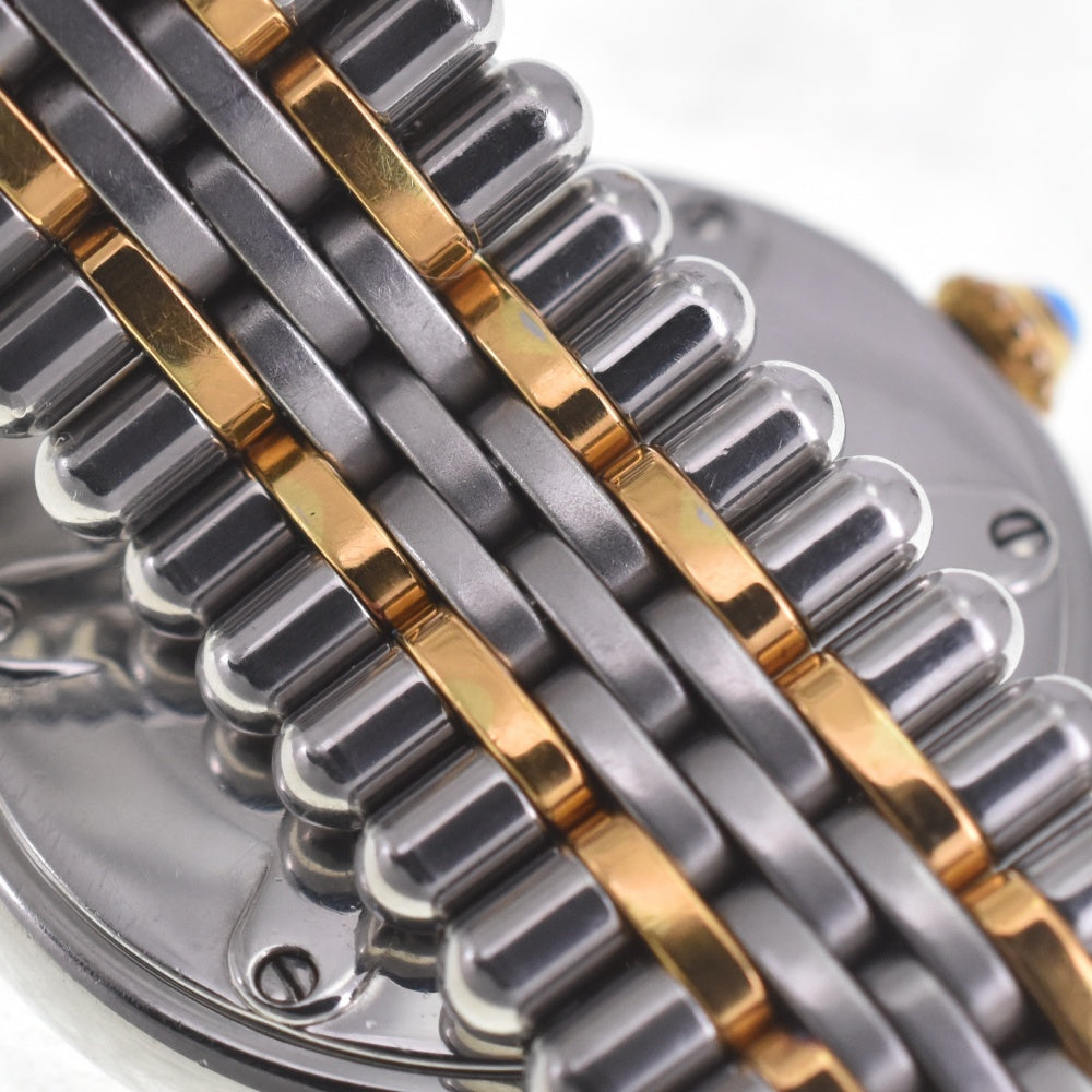 CARTIER Must21 W10051F4 Stainless Steel/Gold Plated Ivory Dial Quartz Ladies
 Watch Q#141165