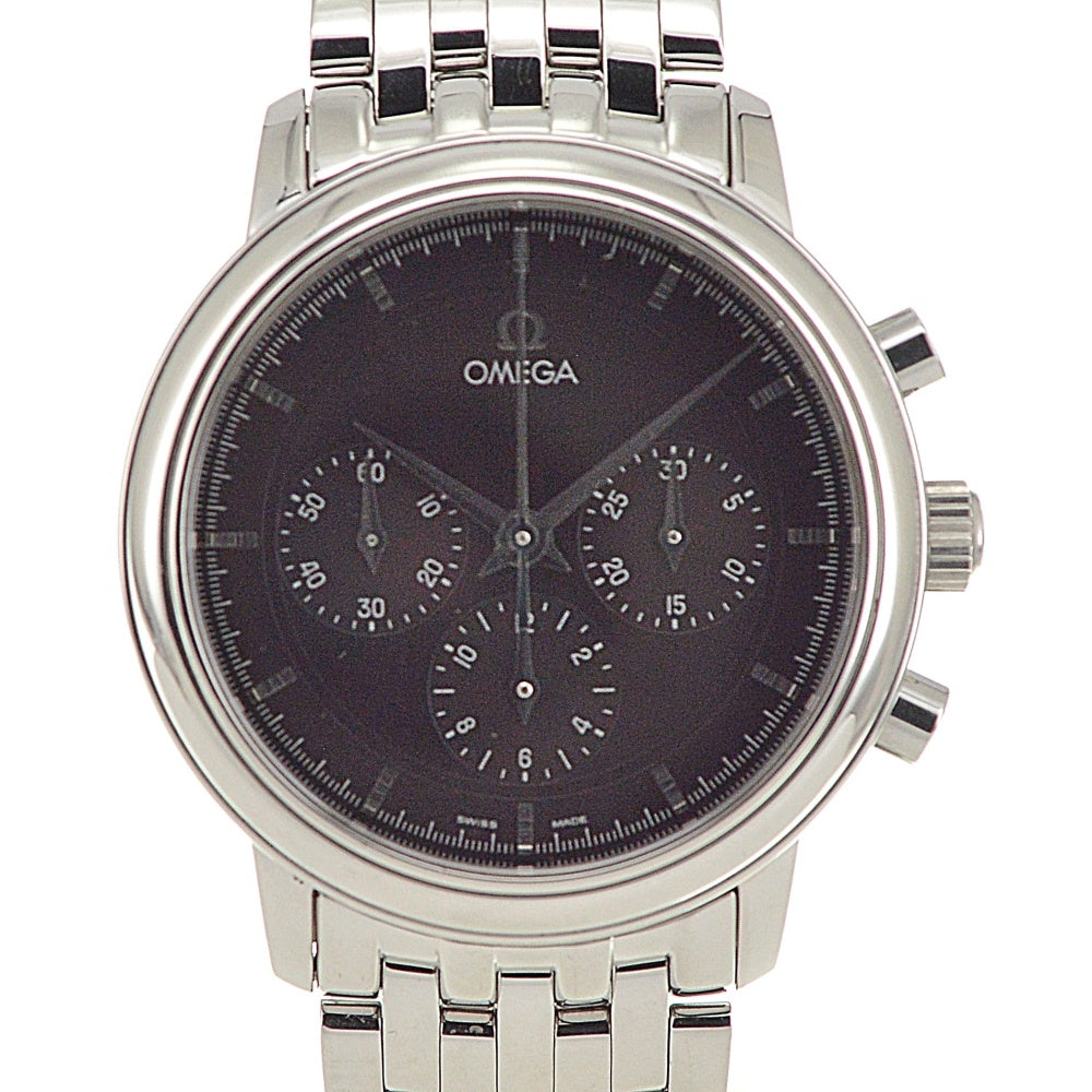 OMEGA De Ville Prestige 4540.51 Chronograph black Dial Hand Winding Men's
 Watch Q#141169