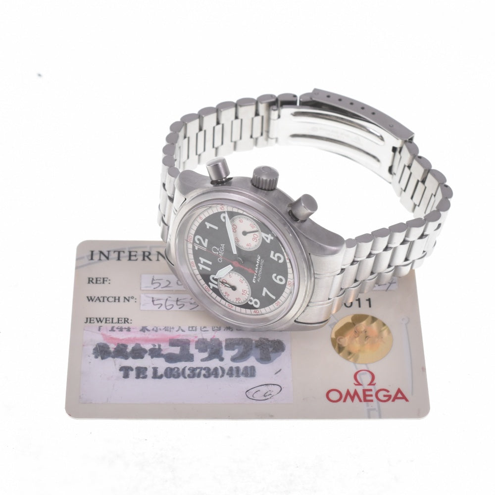 with paper OMEGA dynamic 5241.51 Chronograph black Dial Automatic Men's
 Watch Q#141171