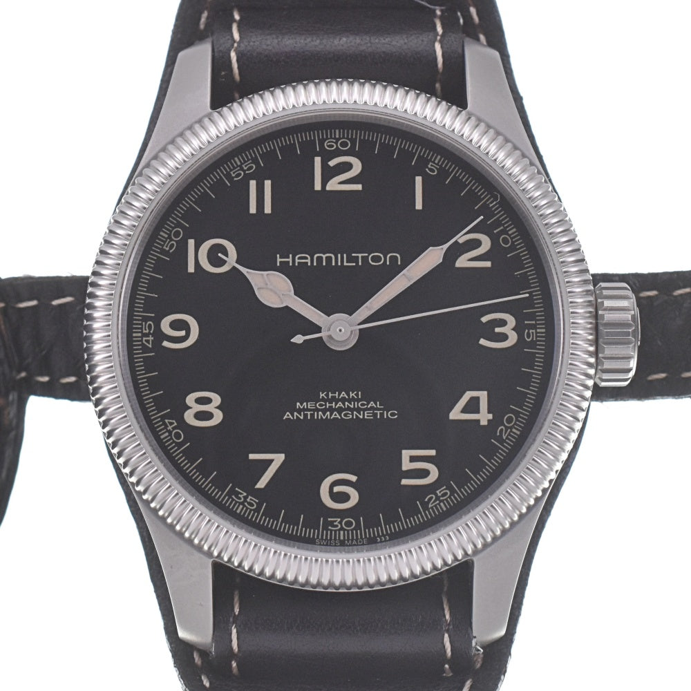 with paper HAMILTON Khaki Pioneer Mecha H60419 black Dial Automatic Men's
 Watch P#141174