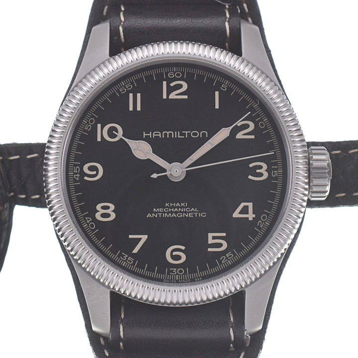 with paper HAMILTON Khaki Pioneer Mecha H60419 black Dial Automatic Men's
 Watch P#141174