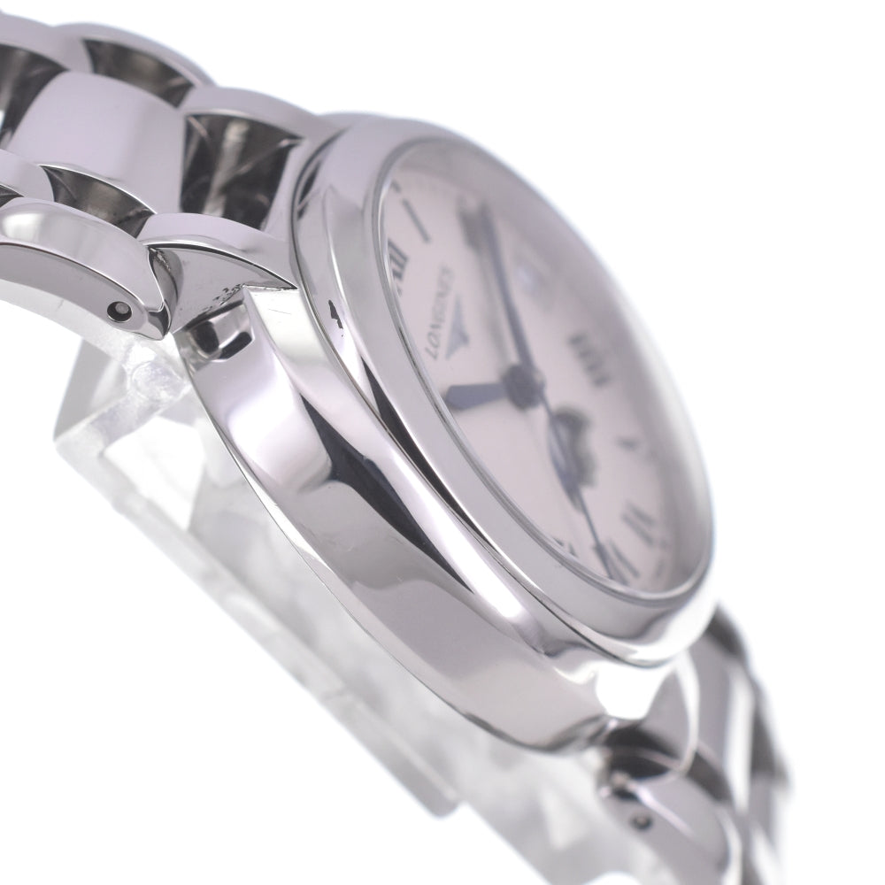 with paper LONGINES Primalna L8.115.4.71.6 Moon phase date Silver Dial Quartz Ladies
 Watch Q#141176