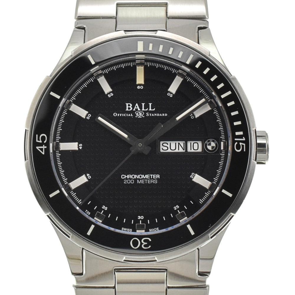 with paper BALLWATCH BALL for BMW Time Trekker DM3010B-SCJ-BK Day date black Dial Automatic Men's
 Watch C#141179