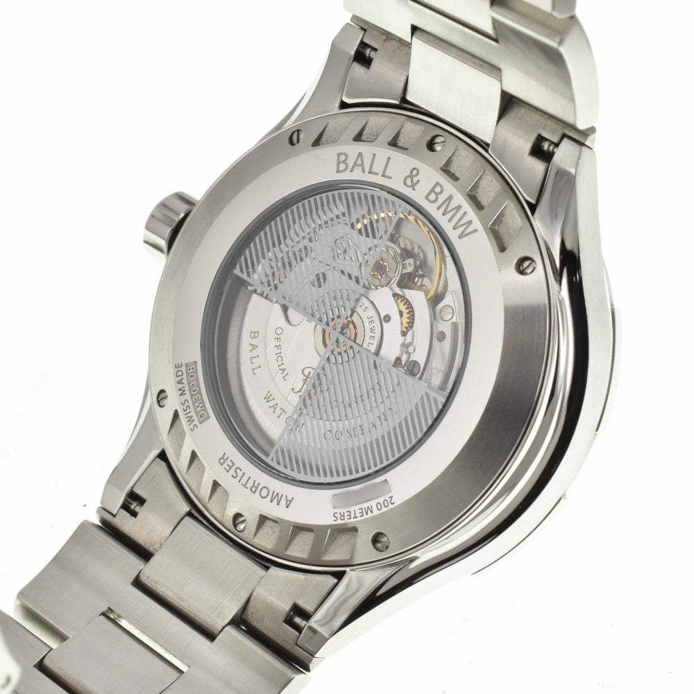 with paper BALLWATCH BALL for BMW Time Trekker DM3010B-SCJ-BK Day date black Dial Automatic Men's
 Watch C#141179