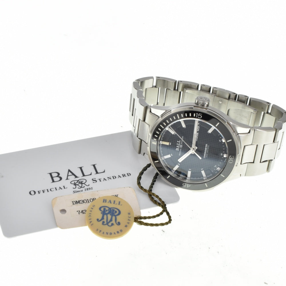 with paper BALLWATCH BALL for BMW Time Trekker DM3010B-SCJ-BK Day date black Dial Automatic Men's
 Watch C#141179