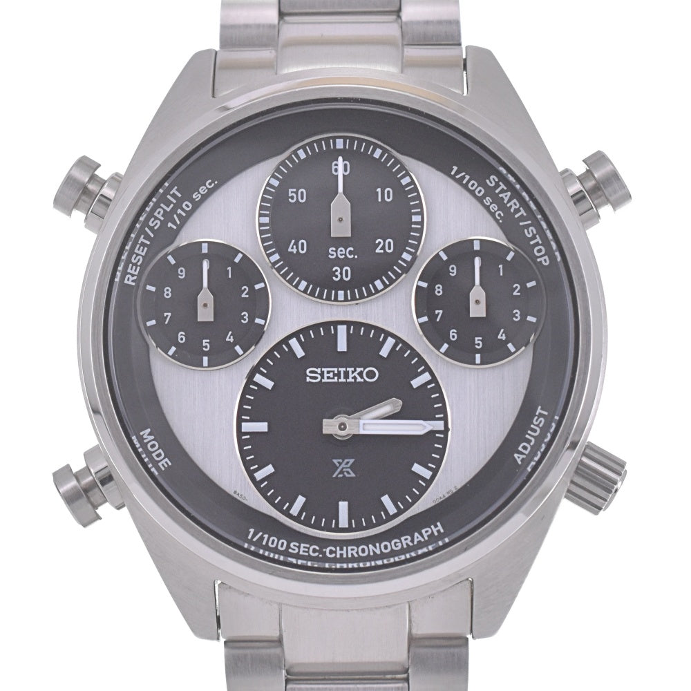 with paper SEIKO Prospex Speed Timer SBER001/8A50-00A0 Chronograph Silver / Black Dial Solar Men's
 Watch P#141192