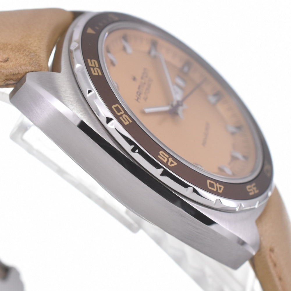 with paper HAMILTON American Classic Pan Euro H354350 Day date Metallic beige Dial Automatic Men's
 Watch P#141193