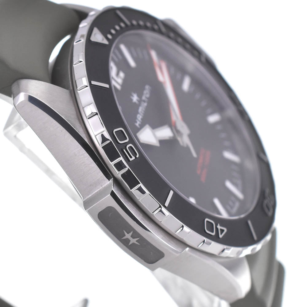 with paper HAMILTON Khaki navy open water H778250 black Dial Automatic Men's
 Watch P#141194